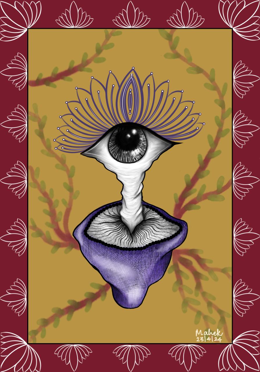 Eye Spy Fungi, digital illustration