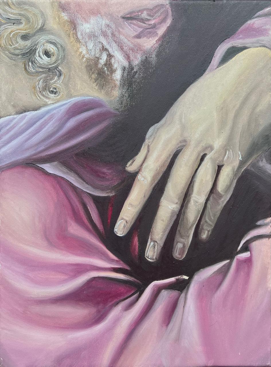 Hand Study, oil on canvas, 2024