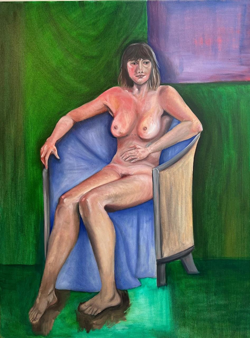 Live Model, oil on canvas, 2024