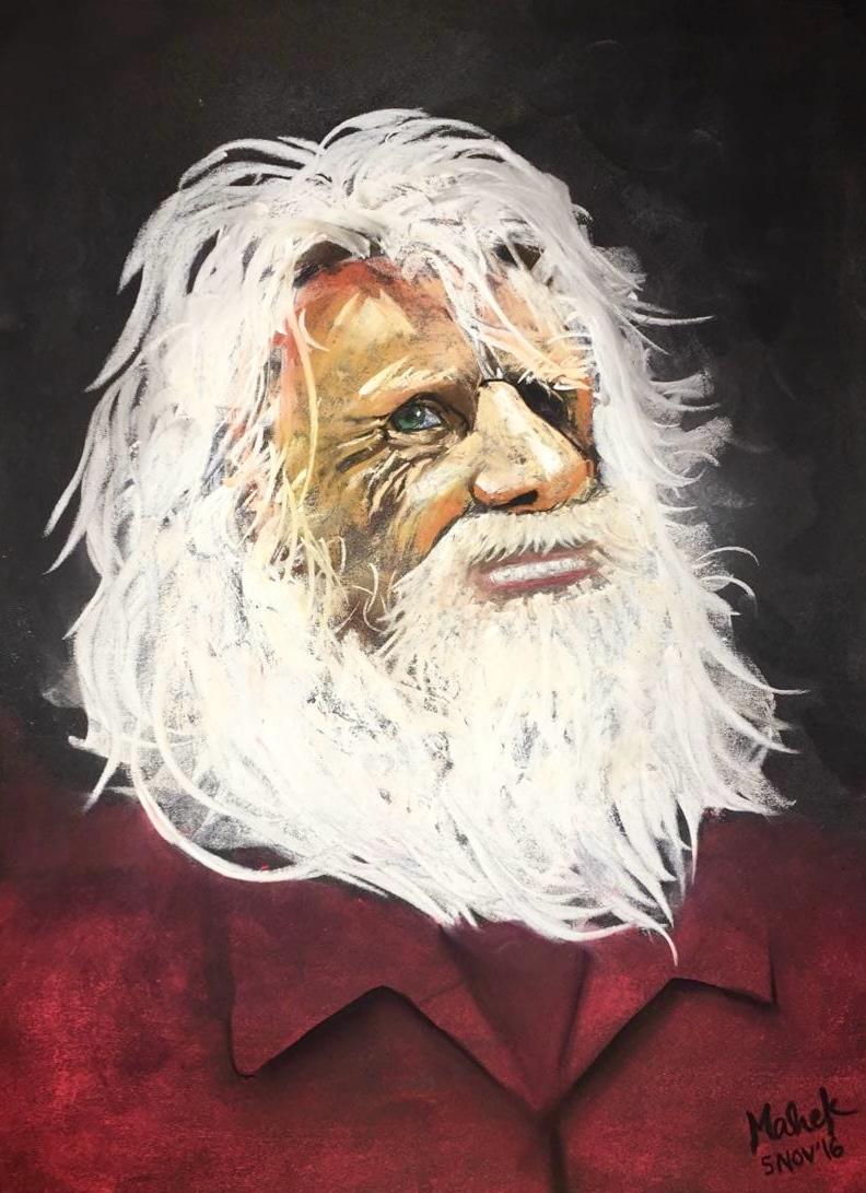 Old Man, soft pastels, 2016