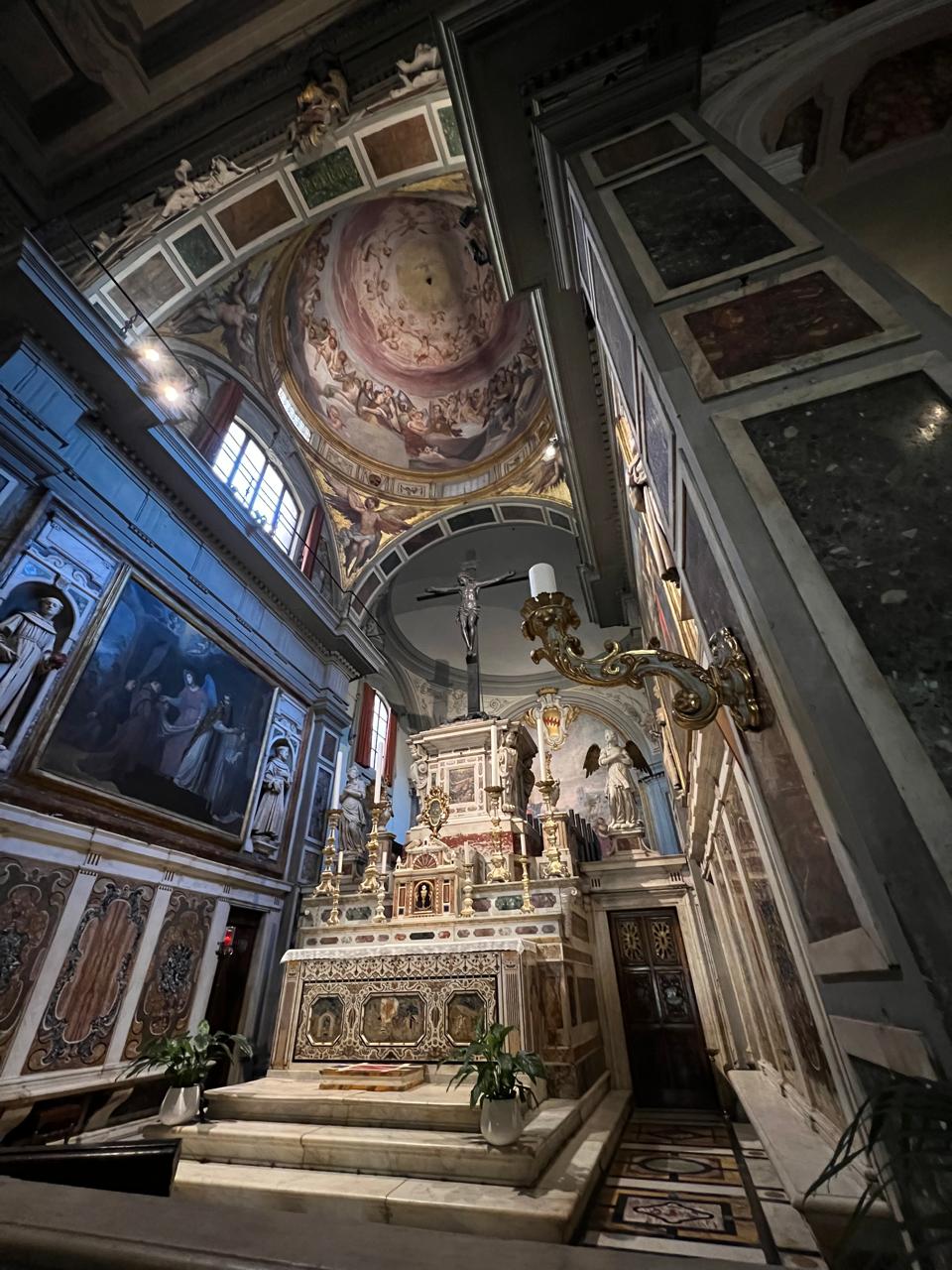 Conservation of wall paintings, Chiesa di Ognissanti, Florence