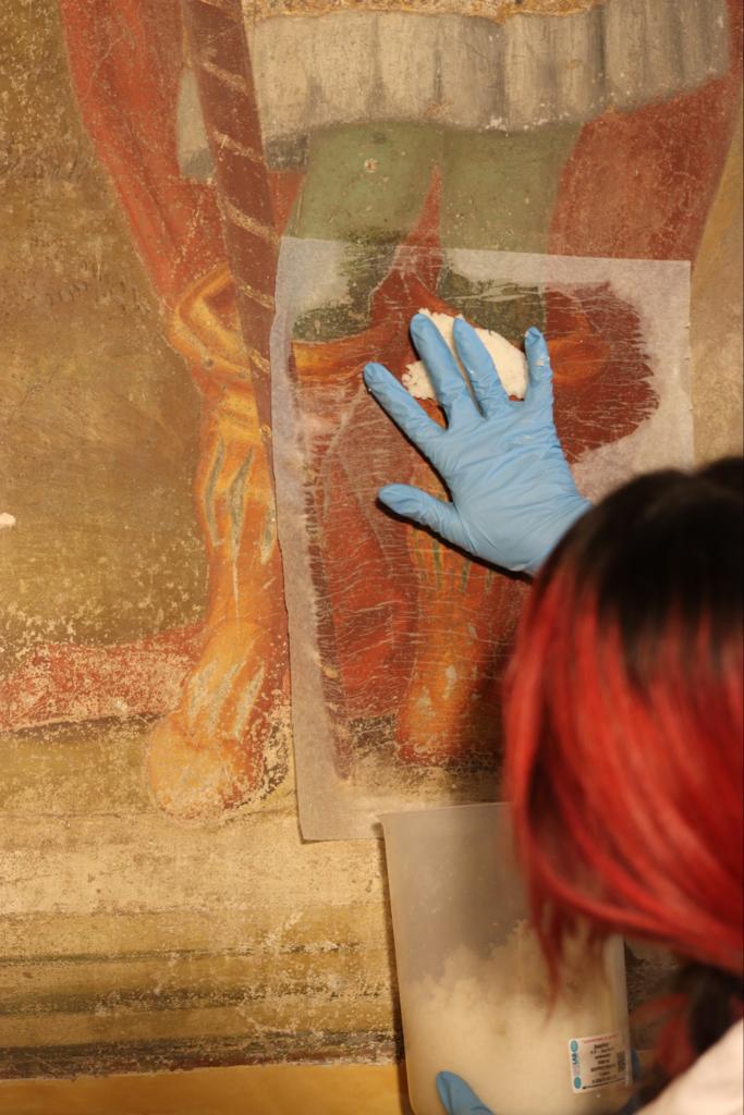 Treated wall surface