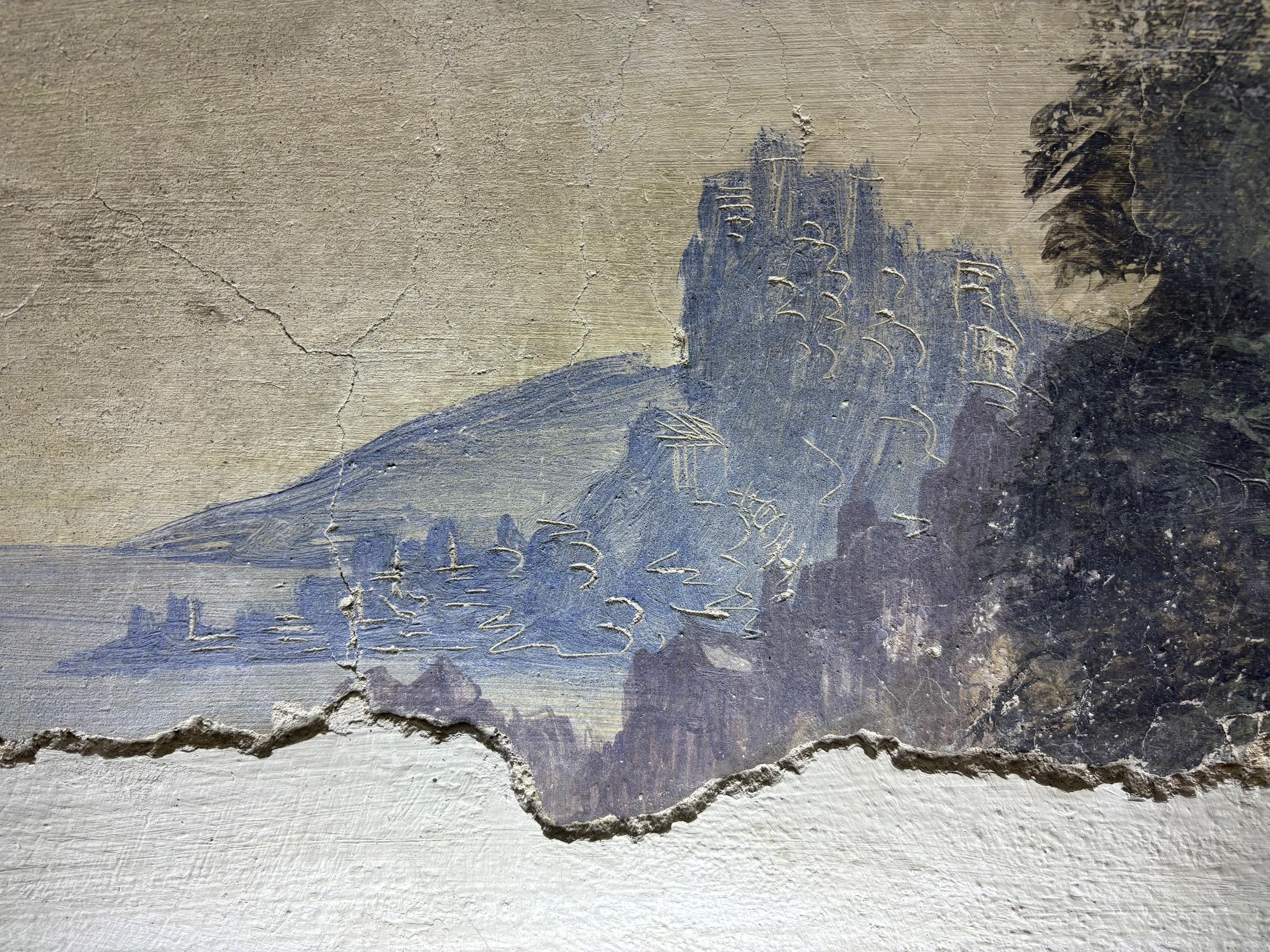 Villa Medici, painted interior wall surface