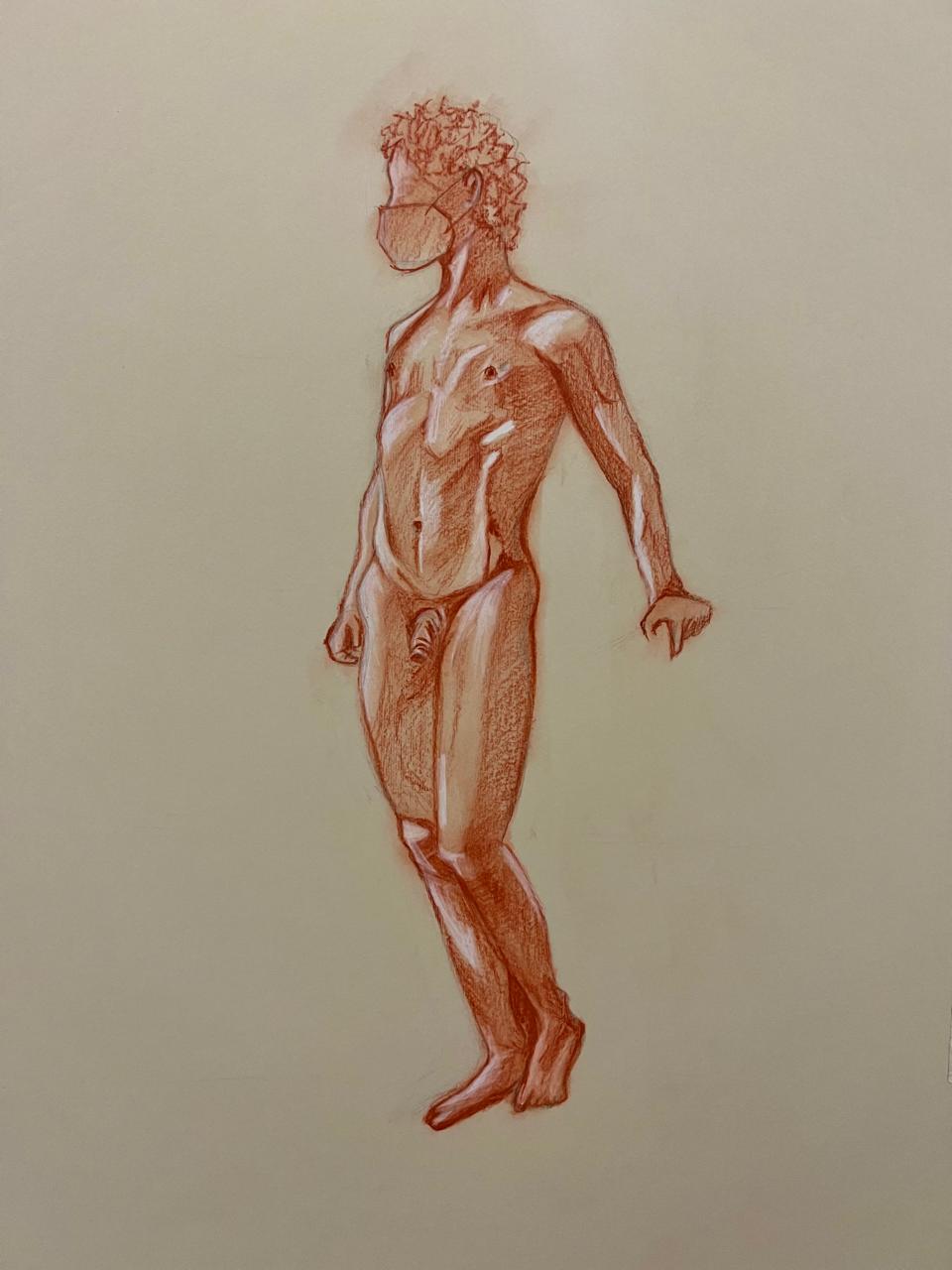 Nude Study I, pencil, 2023