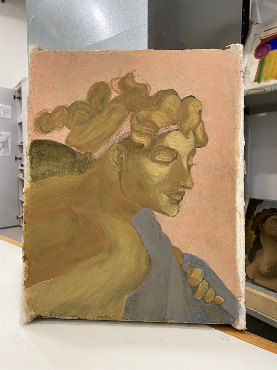 Painting on intonaco detail