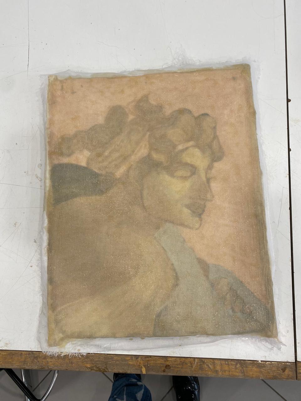 Applying fabric facing for the strappo