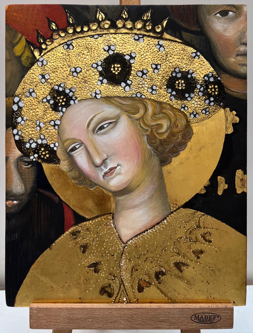 Wood panel gilding technique